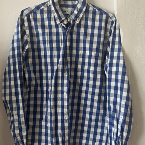J. Crew Tailored Fit Shirt Gingham - Picture 1 of 3